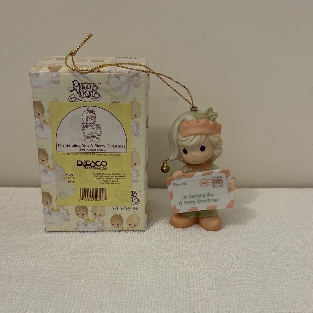 Enesco Precious Moments Ornament. I’m sending you a merry Christmas.